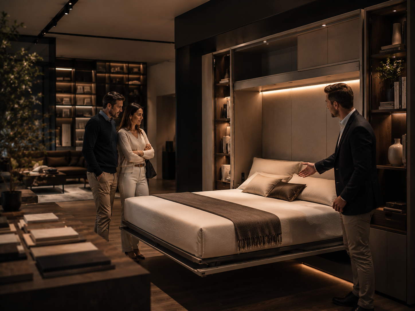 Consulenza nello showroom di letti a scomparsa a Milano